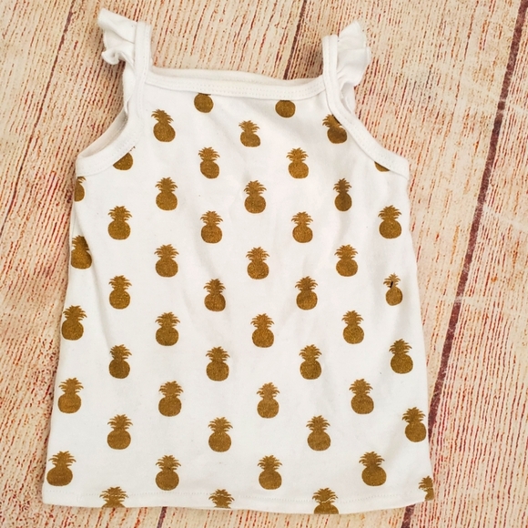 Hudson Baby HB pineapple print undershirt sz 24m - Picture 1 of 3